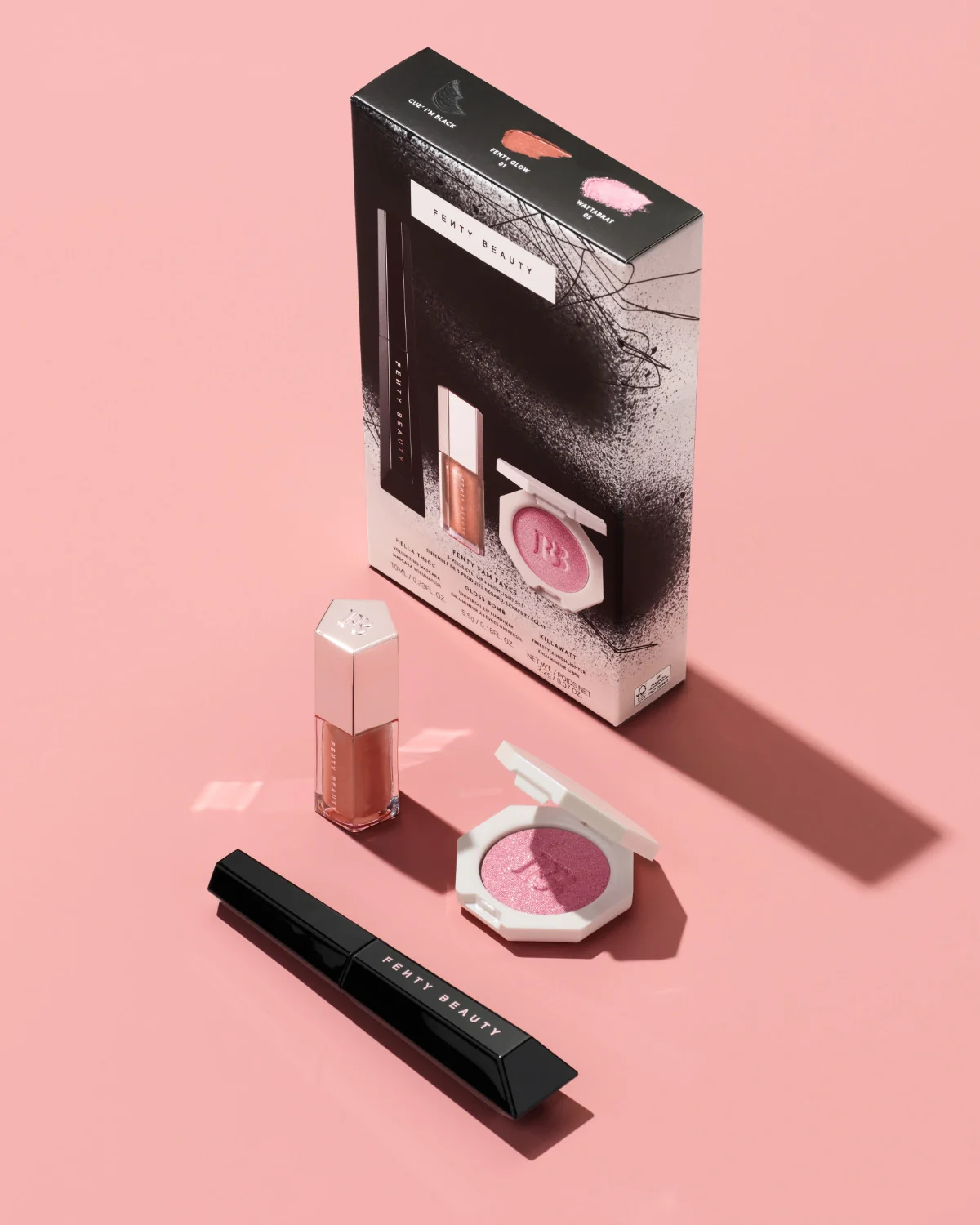 Fenty Fam Faves 3-Piece Eye. Lip + Highlighter Set